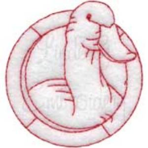 Picture of Duck Machine Embroidery Design