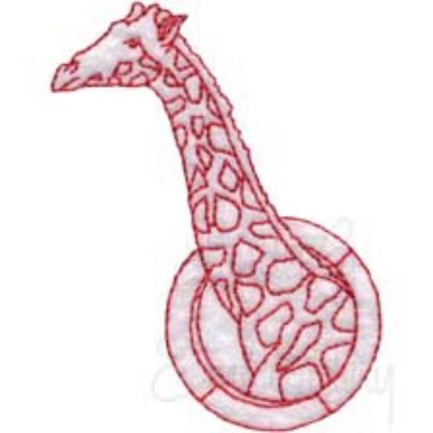 Picture of Giraffe Machine Embroidery Design