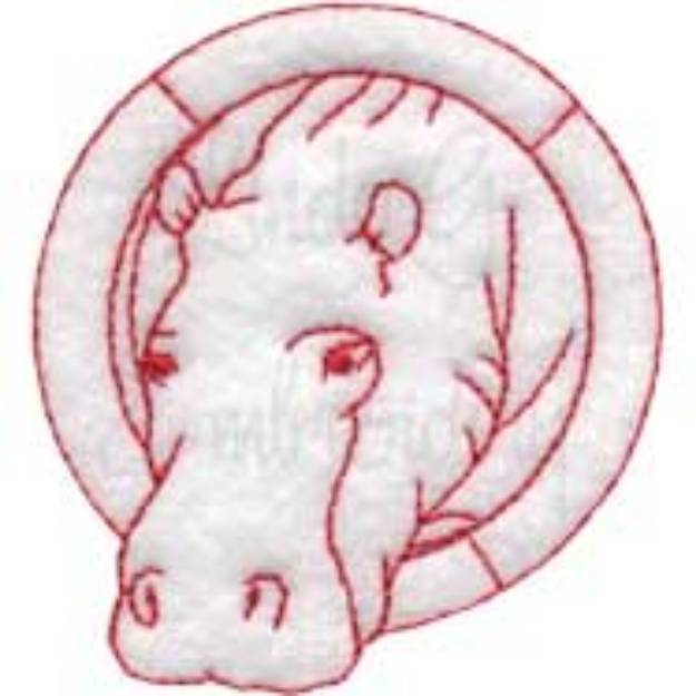 Picture of Hippo Machine Embroidery Design