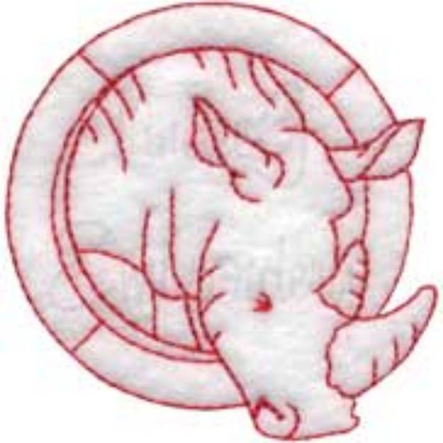 Picture of Rhino Machine Embroidery Design