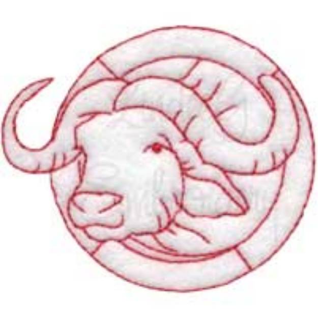 Picture of Ram Machine Embroidery Design