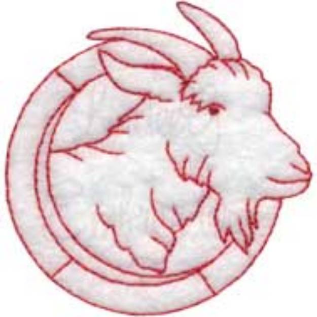 Picture of Goat Machine Embroidery Design