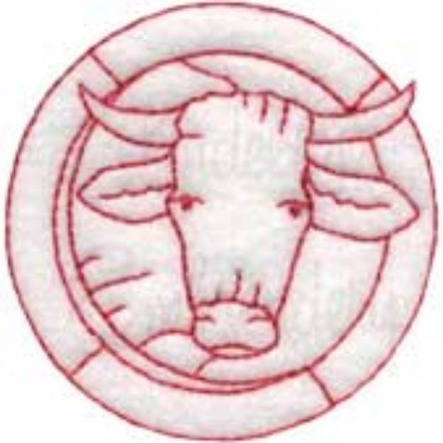 Picture of Cow Machine Embroidery Design