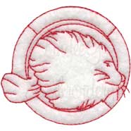 Lion Seal Machine Embroidery Design