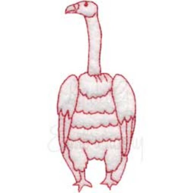 Picture of Vulture 2 Machine Embroidery Design