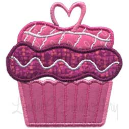 Cupcake 5 Applique Machine Embroidery Design