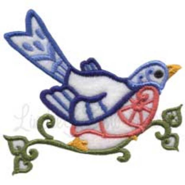 Picture of Bluebird Machine Embroidery Design