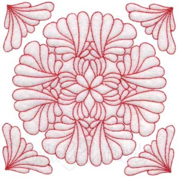 Picture of Quilt Block 09 (4 sizes) Machine Embroidery Design