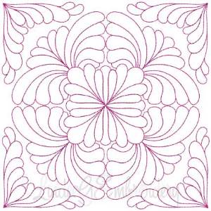 Picture of Quilt Block 05 (4 sizes) Machine Embroidery Design