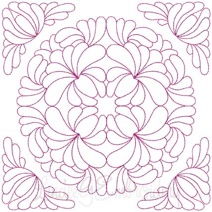 Quilt Block 07 (4 sizes) Machine Embroidery Design