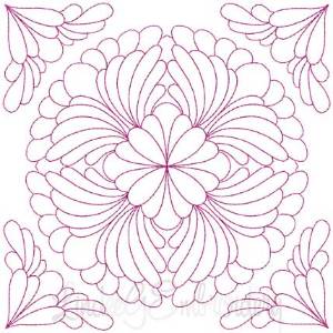 Picture of Quilt Block 10 (4 sizes) Machine Embroidery Design