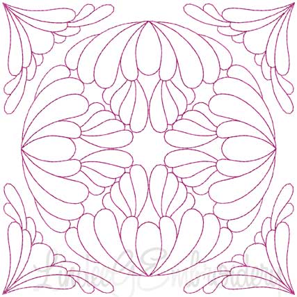 Quilt Block 11 (4 sizes) Machine Embroidery Design