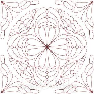 Picture of Quilt Block 04 (4 sizes) Machine Embroidery Design