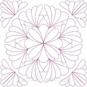 Picture of Quilt Block 06 (4 sizes) Machine Embroidery Design