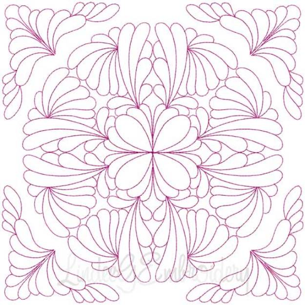 Picture of Quilt Block 08 (4 sizes) Machine Embroidery Design