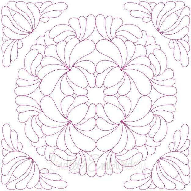 Picture of Quilt Block 07 (4 sizes) Machine Embroidery Design