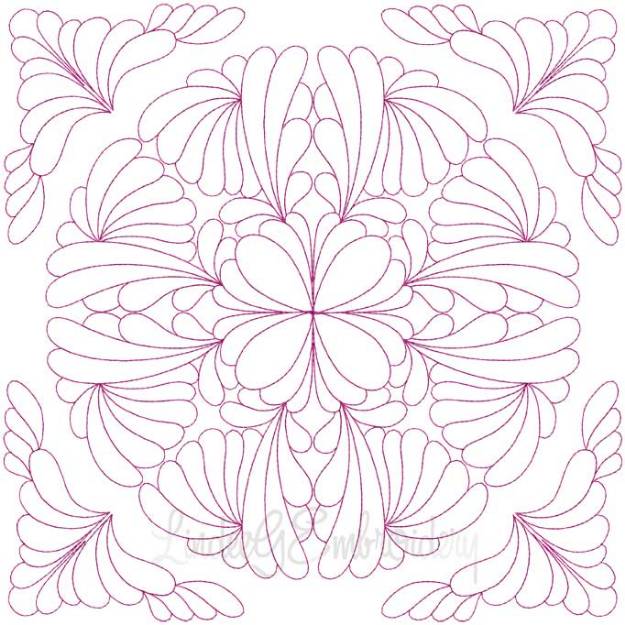 Picture of Quilt Block 08 (4 sizes) Machine Embroidery Design