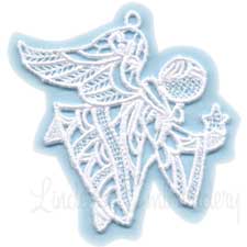 Angel with Star Machine Embroidery Design