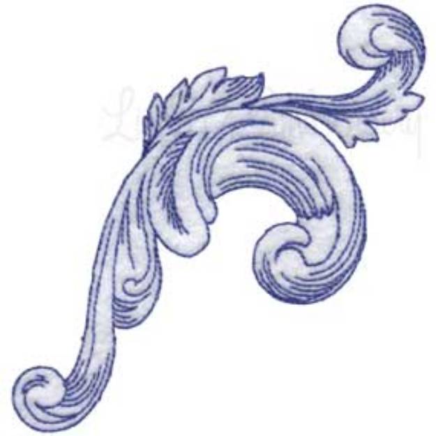 Picture of Baroque Scroll 03 Machine Embroidery Design