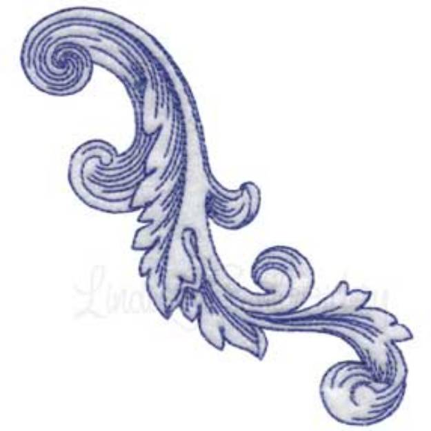 Picture of Baroque Scroll 0 Machine Embroidery Design