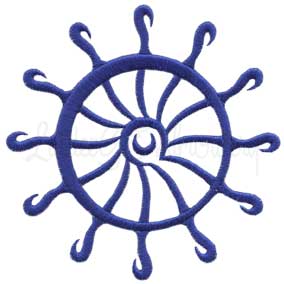 Wheel - satin Machine Embroidery Design