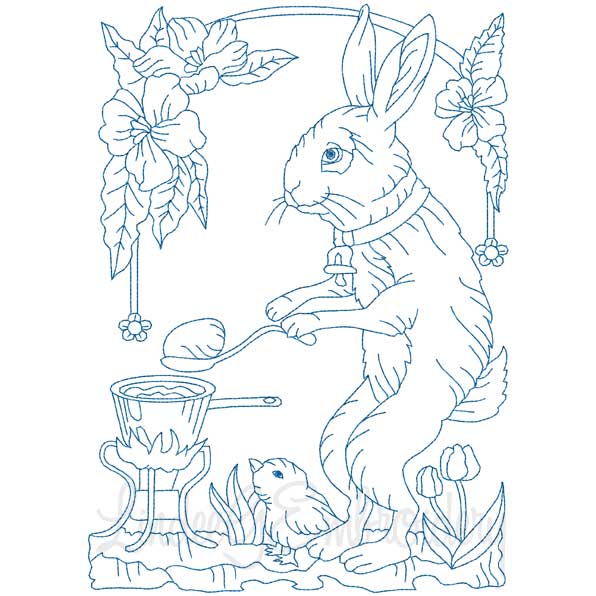 Dying Eggs (Redwork) (3 sizes) Machine Embroidery Design