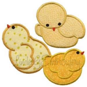 Picture of Applique Chicks Machine Embroidery Design