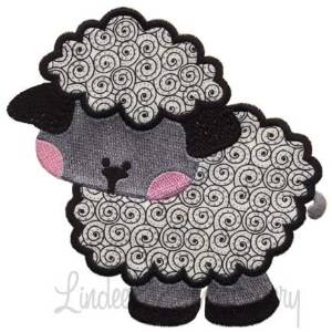 Picture of Applique Lamb Machine Embroidery Design