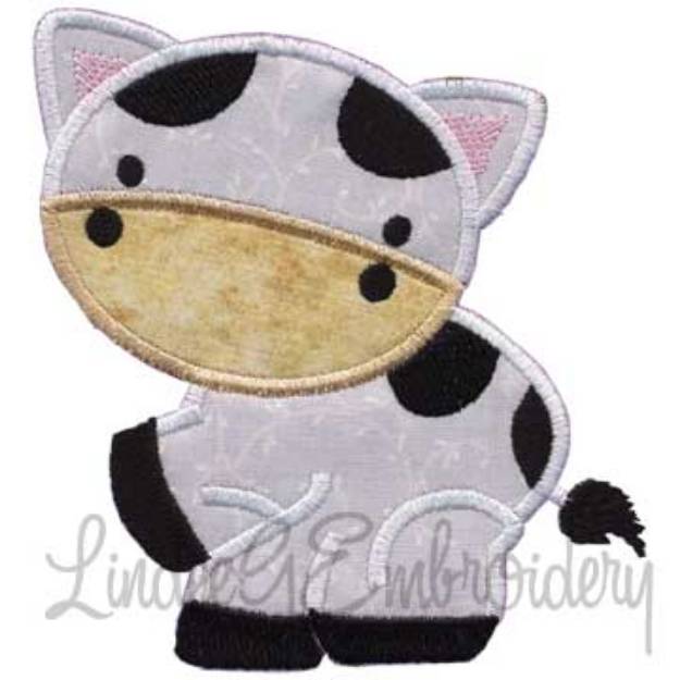 Picture of Applique Cow Machine Embroidery Design