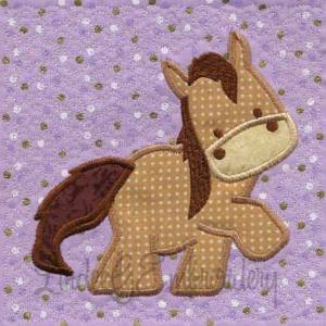 Picture of Applique Pony - Quilted Machine Embroidery Design