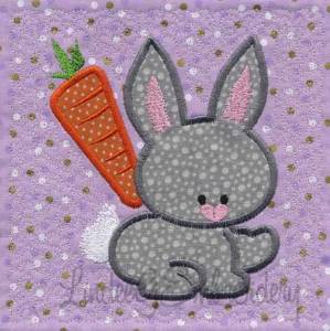 Picture of Applique Bunny - Quilted Machine Embroidery Design