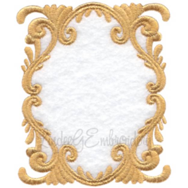 Picture of Scrolly Heirloom Frame 2 (3 sizes) Machine Embroidery Design