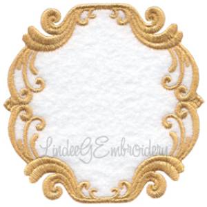 Picture of Scrolly Heirloom Frame 12 (3 sizes) Machine Embroidery Design