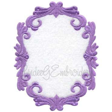 Scrolly Heirloom Frame 8 (3 sizes) Machine Embroidery Design