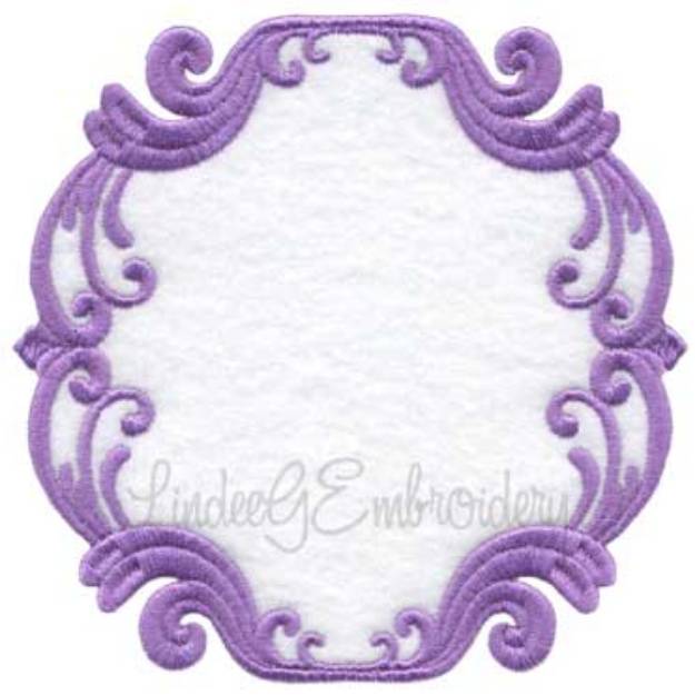 Picture of Scrolly Heirloom Frame 12 (3 sizes) Machine Embroidery Design