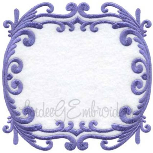 Picture of Scrolly Heirloom Frame 1 (3 sizes) Machine Embroidery Design