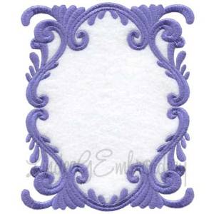 Picture of Scrolly Heirloom Frame 2 (3 sizes) Machine Embroidery Design