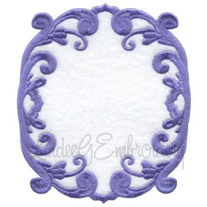 Scrolly Heirloom Frame 3 (3 sizes) Machine Embroidery Design
