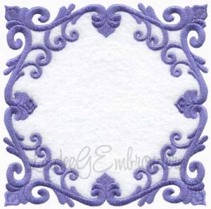 Picture of Scrolly Heirloom Frame 6 (3 sizes) Machine Embroidery Design