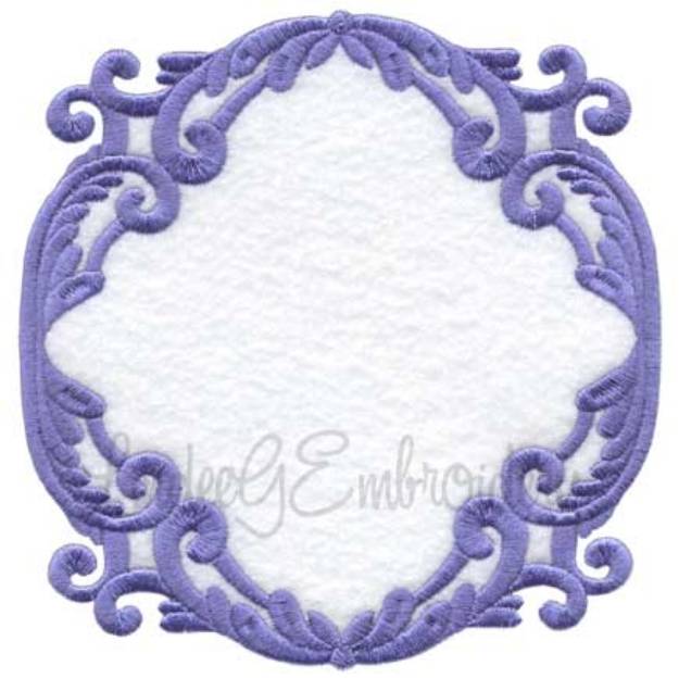 Picture of Scrolly Heirloom Frame 11 (3 sizes) Machine Embroidery Design