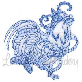 Ink Rooster 5 (5 sizes) Machine Embroidery Design