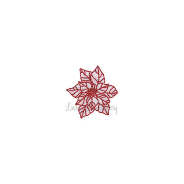 Picture of Poinsettia Machine Embroidery Design