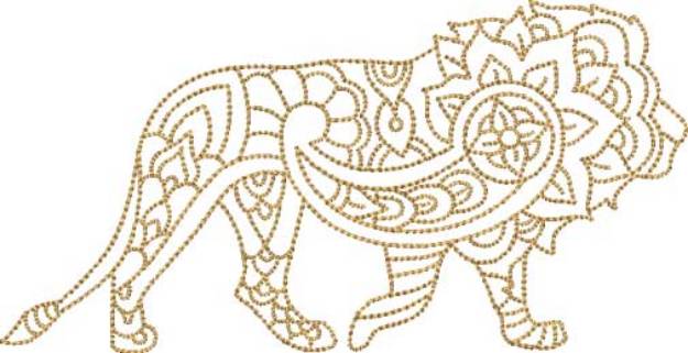 Picture of Lion - multi-size Machine Embroidery Design