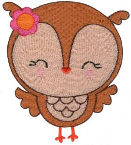 Picture of Adorable Owl Machine Embroidery Design