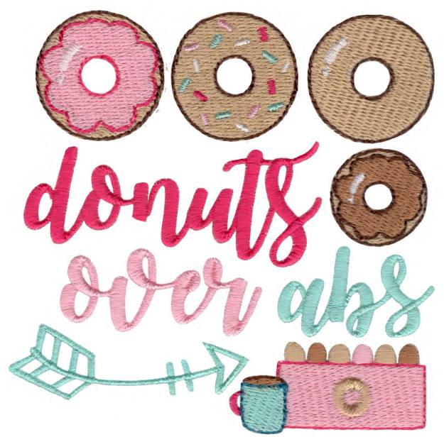 Picture of Donuts Over Abs Machine Embroidery Design