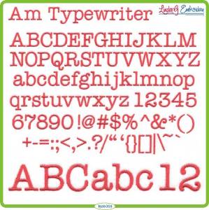 Picture of American Typewriter Embroidery Font