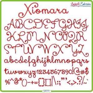 Picture of Xiomara Embroidery Font