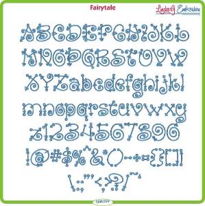 Picture of Fairytale Embroidery Font