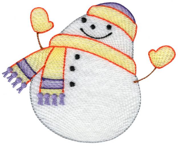 Picture of SnowbusinessSketch5 Machine Embroidery Design