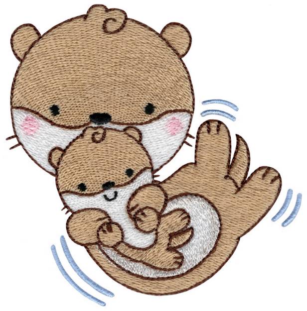 Picture of Otters9 Machine Embroidery Design